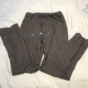 Checkered brandy stretchy pants